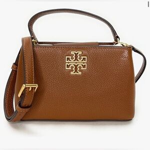 Tory Burch Brown Britten Mini Satchel Bag